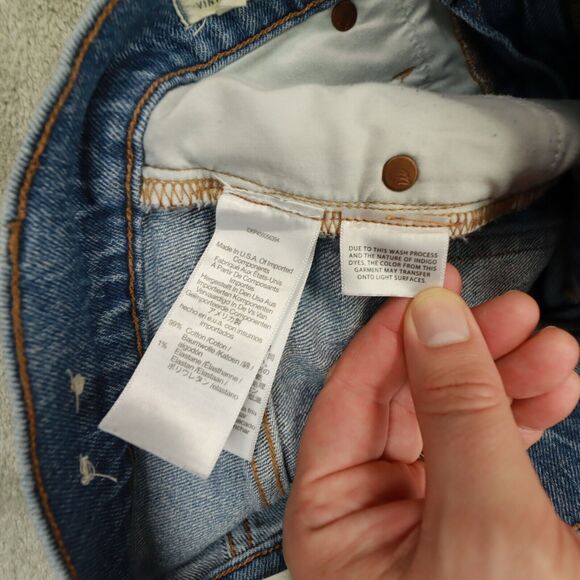 Madewell The Perfect Vintage Jean Medium Wash Raw-Hem Edition size 26 ankle - Picture 8 of 12